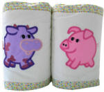 KidsDecor Set protectii patut 60 x 120 cm "animale brodate