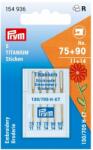Prym Ace de cusut Gold pentru broderie, 5 buc, finete 75 si 90 Prym (154935) - cusutsibrodat