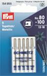 Prym Set ace de cusut Topstitch, masina casnica, pentru cusut fire metalic, 5 buc, finete 80-100, Prym (154955) - tiparedecroitorie