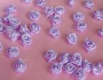  szatén rózsafej 1, 2 cm, lila (100db)