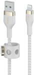 Belkin Cablu Date Flex Lightning/USB-A 1m mfi cert. , white CAA010bt1MWH (CAA010BT1MWH)