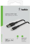 Belkin Cablu Date Lightning Cable 1m, PVC, black, mfi cert (CAA001bt1MBK)