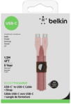 Belkin Cablu Date DuraTek Plus USB-C/USB-C 1, 2m, pink F8J241bt04-PNK (F8J241bt04-PNK)