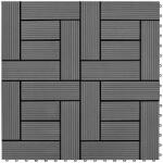 vidaXL Plăci de pardoseală, 22 buc. , gri, 30 x 30 cm, WPC, 2 mp (277799)