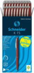 Schneider K15 ROSU - pix plastic cu mecanism, pasta rosie (5867)