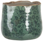 Clayre & Eef Ghiveci de flori din ceramica verde 13x11 cm (6CE1252S)