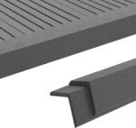 vidaXL Margini cornier pentru terasă WPC, 5 buc, 170 cm, gri (45019)