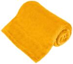 TEESA Patura Fleece Teesa Polar, 150 x 200 cm, poliester, 220 g/m2 greutate, certificare OEKO-TEX 100, Galben (TSA8901-3) Patura