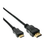InLine Cablu mini HDMI-C la HDMI T-T 0.3m Negru, InLine 17456P (IL17456P)