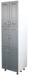 Spectral Mobila Soldat 60 cu 6 usi Zebra MDF gri dungi