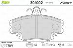 VALEO set placute frana, frana disc VALEO ESSENTIAL 301002 (301002)
