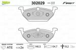 VALEO set placute frana, frana disc VALEO ESSENTIAL 302029 (302029)