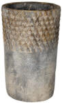 Clayre & Eef Ghiveci de flori din ceramica gri maro 14x23 cm (6TE0365L)