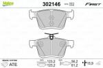 VALEO set placute frana, frana disc VALEO ESSENTIAL 302146 (302146)