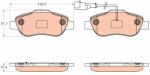 TRW set placute frana, frana disc TRW GDB2039 (GDB2039)