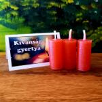  Kívánság gyertya-piros