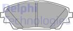 DELPHI set placute frana, frana disc DELPHI LP2701 (LP2701)
