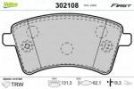 VALEO set placute frana, frana disc VALEO ESSENTIAL 302108 (302108)