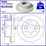 DELPHI Disc frana DELPHI BG5028C (BG5028C) - automobilus