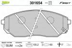 VALEO set placute frana, frana disc VALEO ESSENTIAL 301654 (301654)
