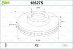 VALEO Disc frana VALEO 186275 (186275)