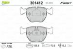 VALEO set placute frana, frana disc VALEO ESSENTIAL 301412 (301412)