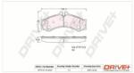 Dr! ve+ set placute frana, frana disc Dr! ve+ DP1010.10. 0808 (DP1010.10.0808)
