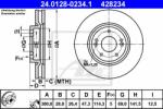 ATE Disc frana ATE 24.0128-0234.1 (24.0128-0234.1)