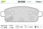 VALEO set placute frana, frana disc VALEO ESSENTIAL 301055 (301055)