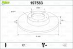 VALEO Disc frana VALEO 197583 - automobilus