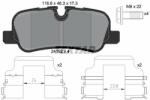 TEXTAR set placute frana, frana disc TEXTAR Q+ 2419204 (2419204)