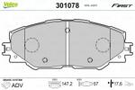VALEO set placute frana, frana disc VALEO ESSENTIAL 301078 (301078)