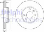 DELPHI Disc frana DELPHI BG4459C (BG4459C) - automobilus