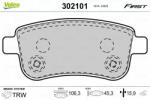 VALEO set placute frana, frana disc VALEO ESSENTIAL 302101 (302101)