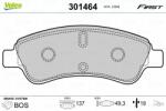 VALEO set placute frana, frana disc VALEO ESSENTIAL 301464 (301464)