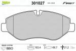 VALEO set placute frana, frana disc VALEO ESSENTIAL 301027 (301027)
