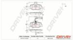 Dr! ve+ set placute frana, frana disc Dr! ve+ DP1010.10. 0898 (DP1010.10.0898)
