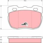 TRW set placute frana, frana disc TRW COTEC GDB394 (GDB394)