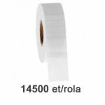ZINTA Пластмасови етикетни ролки ZINTA 20x10mm, 14500 ет. /ролка, прозрачни (20X10X14500-PET)