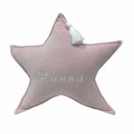 Supelkowelove Elegance csillag díszpárna - Rózsaszín hímzett névvel (249193)