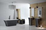 Besco Cada de baie freestanding dreptunghiulara, Glam, Besco Assos WMD-160-AG WMD-160-AG (WMD-160-AG)