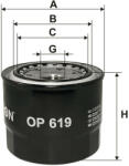 FILTRON OP619 olajszűrő