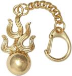  Breloc bila de foc Ksitagarbha, amuletă împotriva bârfelor și certurilor, metal auriu 9 cm