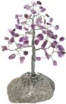  Copacei decorativi Ametist, piatra divinitatii, copacel cristale pe suport de piatra naturala, handmade 15 cm Figurina