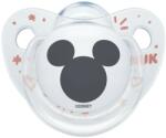 Nuk Suzeta din silicon Nuk - Mickey, 0-6 luni, alba (10730276)