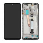  Xiaomi Poco X3, X3 Pro, X3 NFC (2021) Előlap keret+LCD Kijelző+Érintőüveg, Fekete, Phantom Black (560003J20C00, 560003J20S00, 560002J20S00) Gyári, Service Pack