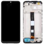  Xiaomi Redmi 9A, 9C, 9C NFC (2020), 9AT, 10A (2022) LCD Kijelző+Érintőüveg+Előlap Keret, Fekete, Charcoal Black (560001C3LV00) Gyári, Service Pack