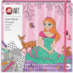 As Art Box As Art Jocul Creioane Colorate Printese (1038-21054) Carte de colorat