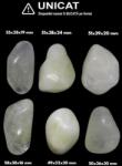 Palm Stone Sulf in Cuart Natural - 49-58 x 28-39 x 16-30 mm - (XXL) - 1 Buc