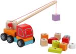 Cubika Дървена играчка, Cubika - Камион с кран (13982)